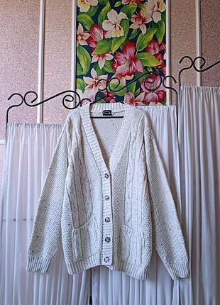 Стильний якісний кардиган меланж на гудзиках красива в'язка fashion friendly.