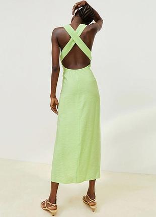 Сарафан миди h&amp;m открытая спинка вискоза 2