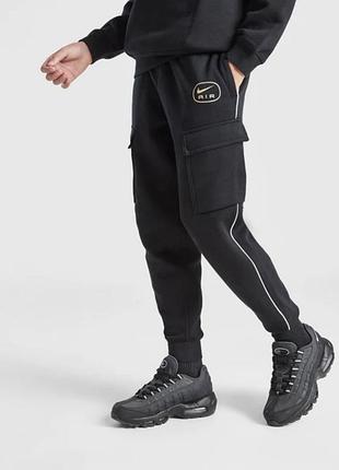 Штани чоловічі nike sw air cargo pant flc black