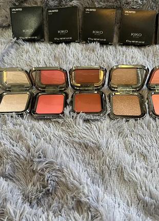 Румяна kiko milano unlimited blush & highlighter