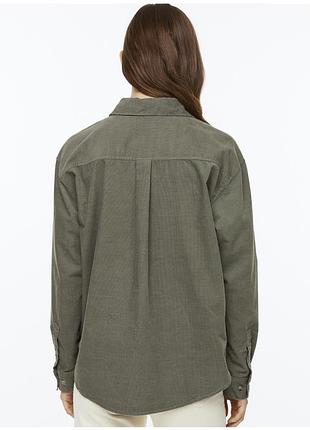Нова вельветова сорочка h&m xs/s 3