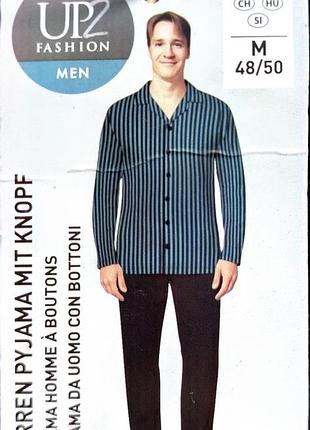 Мужская трикотажная пижама с брюками   up2fashion германия размер м 48/50