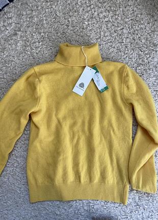 Гольф водолазка benetton новый шерсть 100%