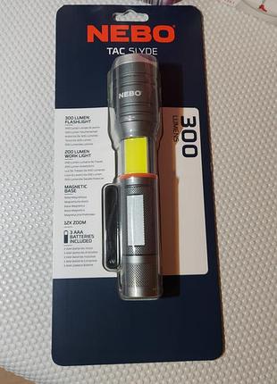 Nebo tac slyde мощный фонарь 2 в 1 практичный и надёжный фонарь
