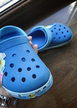 Дитячі сабо crocs baby shark сині 3