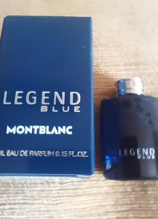 Montblanc legend blue парфумована вода чоловіча, 4.5 мл (мініатюра)
