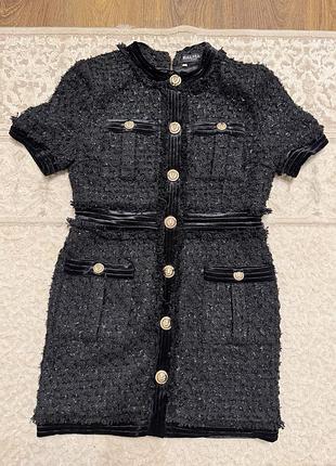 Твідова сукня balmain
