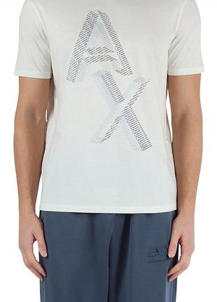 Чоловіча футболка armani exchange з великим логотипом ax pima cotton xxl