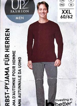 Мужская трикотажная пижама батал up2fashion германия размер xxl 60/62