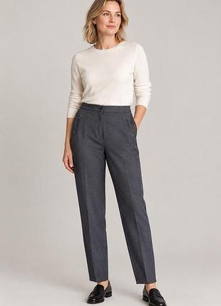 Классические брюки marks & spencer, uk 14 / eur 42, графитовые