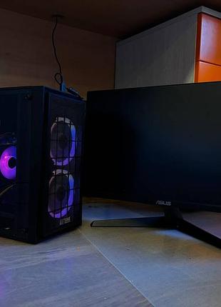 Ігровий комп’ютер rtx 3050 / ryzen 3600 / 16gb / ssd+hdd + подарунок монітор asus 144гц