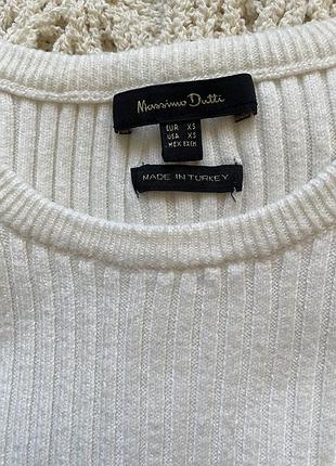 Светр жіночий massimo dutti білий xs 10