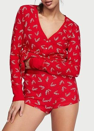 Піжама бавовняна з шортами victoria’s secret оригінал