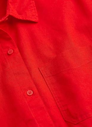 Новая льняная рубашка h&amp;m оверсайз 2