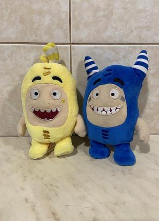 М'які іграшки oddbods бабблс та фьюз набір