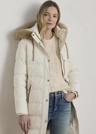 Теплий подовжений пуховик lauren ralph lauren (оригінал)