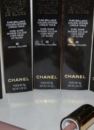Блиск для губ chanel rouge allure extrait de gloss 30 crystal collagen
