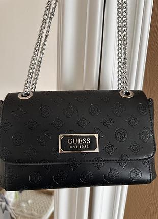 Жіноча сумка guess чорна
