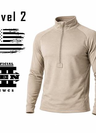 Термокофта us army ecwcs gen iii level 2 polartec power dry, desert sand, xxl long — оригінал сша