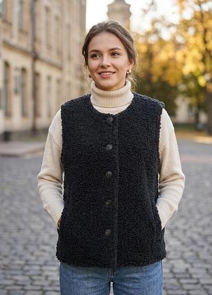 Качественная флисовая жилетка теди барашек шерпа esmara размер s, m, l.