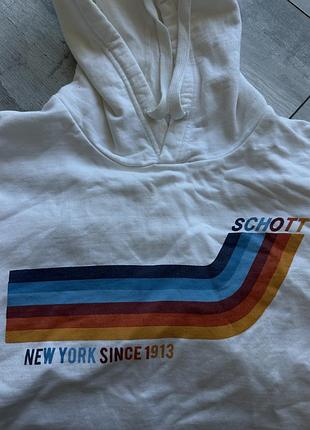 Худі чоловіче schott nyc біле розмір m