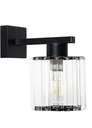 Светильник настенный msk electric brillante бра со стеклянным плафоном под хрусталь nl 12126-1 bk
