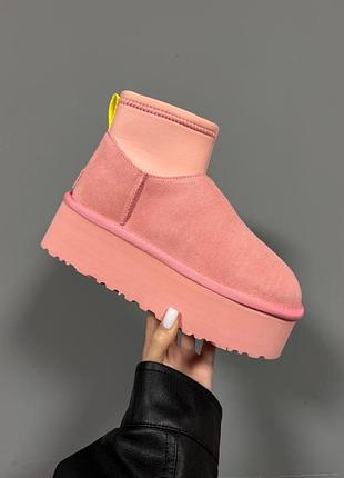 Уггі ugg mini dipper pink натуральні