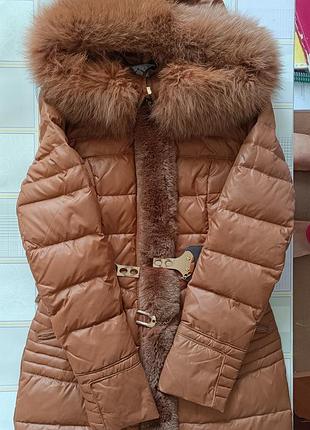 Пуховик meajiateer lady's collection нар. eu 38 - m пух*перо.