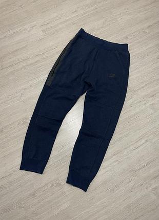 Спортивні штани nike tech fleece сині джогери