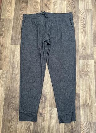 Спортивні штани janina сірі l-xl трикотажні з кишенями