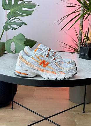 Кросівки жіночі new balance 740 white orange