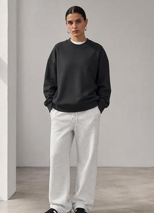 Creator studio h&amp;m свитшот женский графитовый однотонный (12345750-43)