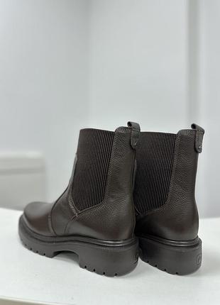 Женские кожаные ботинки pegada коричневые 4