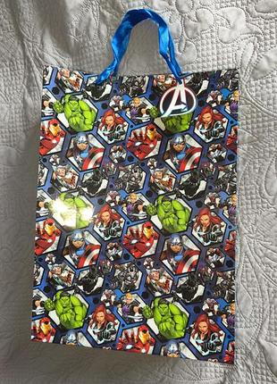 Подарунковий пакет sinsay супергерої marvel паперовий великий