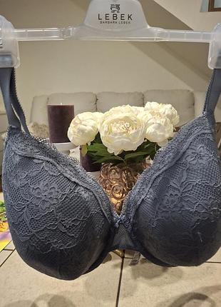 Бюстгальтер marks & spencer сірий мереживний