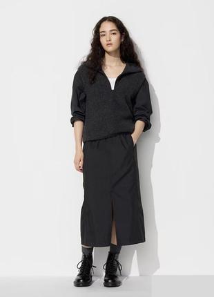 Карго спідниця uniqlo чорного кольору