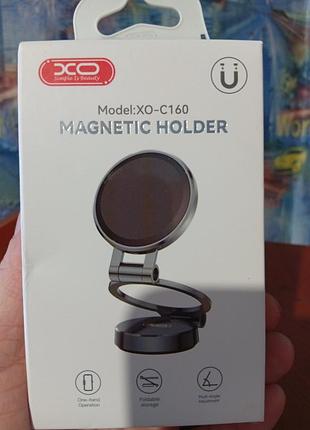 Магнитный автомобильный держатель xo c160 foldable magnetic holder