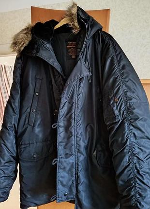 Куртка зимняя мужская - vintage industries/модель; n-3b jacket/ mil-j-23231a /dla 67953100/