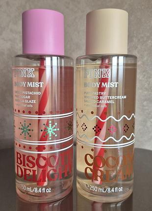 Victoria's secret парфюмований спрей-міст coconut cream та biscotti delight