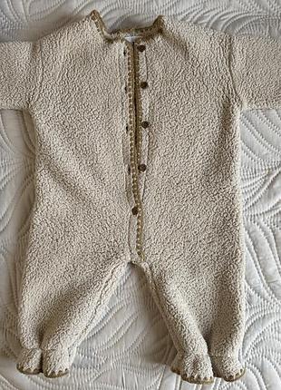 Дитячий комбінезон zara бежевий 80 розмір