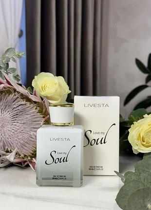 Парфумована вода для жінок livesta love my soul, 100 мл