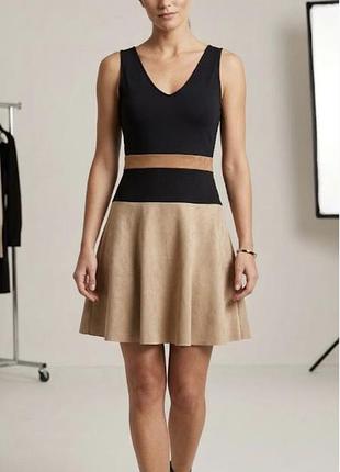 Сукня dkny шкіра, льон, бавовна.