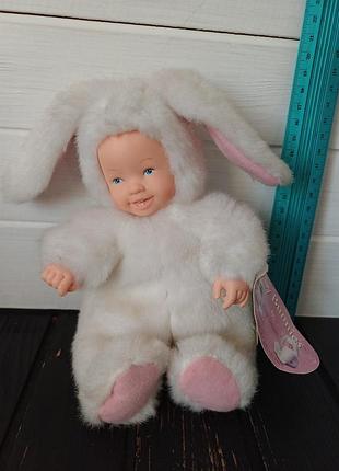 Колекційний плюшевий пупс кролик anne geddes baby bunnies зайчик лялька кукла
