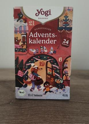 Чайний адвент-календар yogi tea 24 пакетики