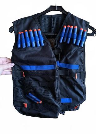 Комплект тактичних жилетів для nerf (11 шт+3.) — вживані