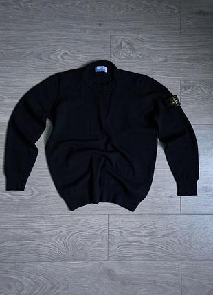 Светр чоловічий stone island чорний під горло