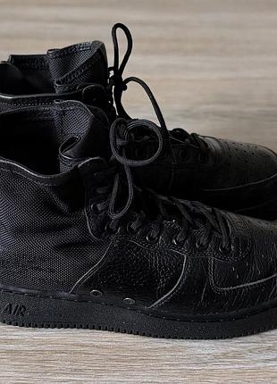 Кроссовки nike sf air force 1 mid triple black p 42.5 оригинал