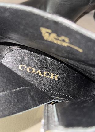 Шкіряні ботильйони coach оригінал 10