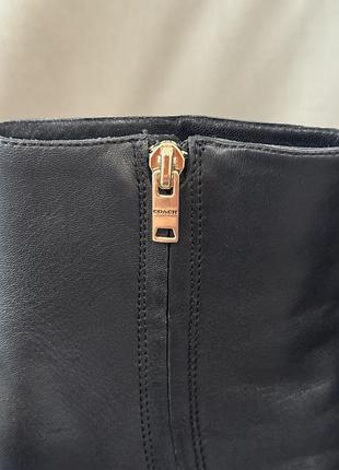 Шкіряні ботильйони coach оригінал 7