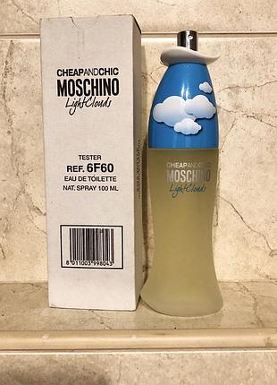 Moschino cheap and chic light clouds edt. 100 ml. оригинал италия снятость редкость